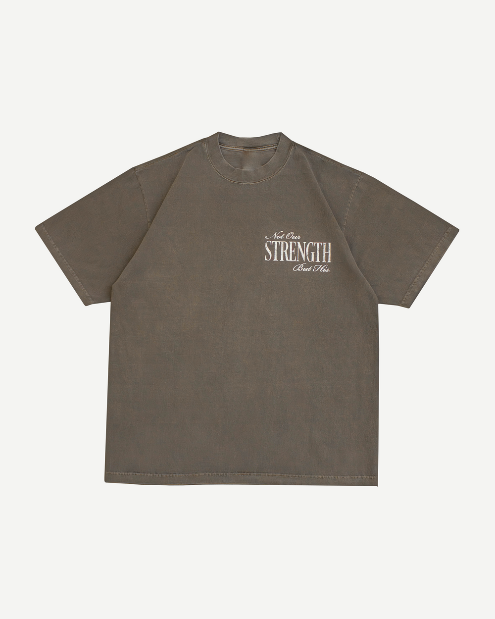 his strength v1 tee gray front