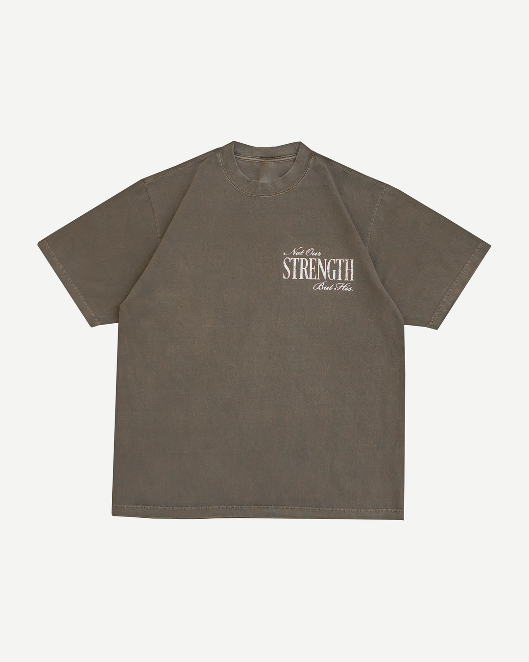 his strength v1 tee gray front
