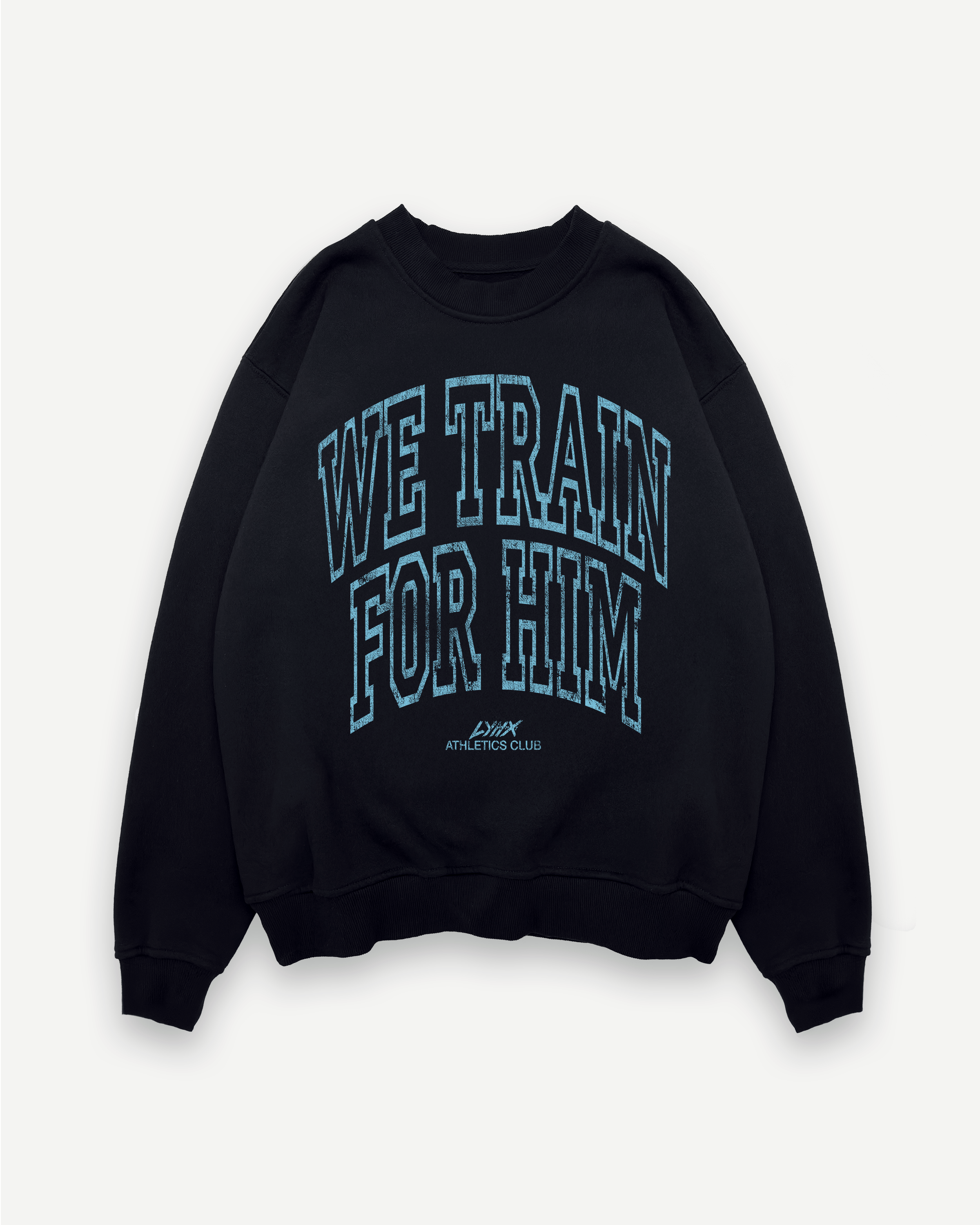 R.JUBILEE Luther College スウェット We Train For Him Crewneck | Faith-based Gym Crewneck – Lynx