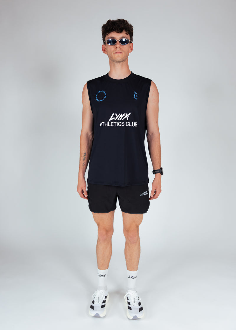 person wearing lynx athletics club race outfit