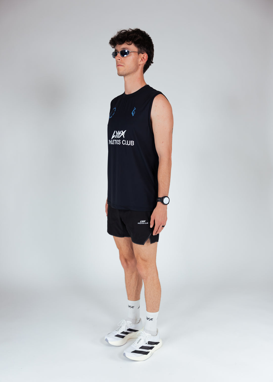 person wearing lynx athletics club race fit