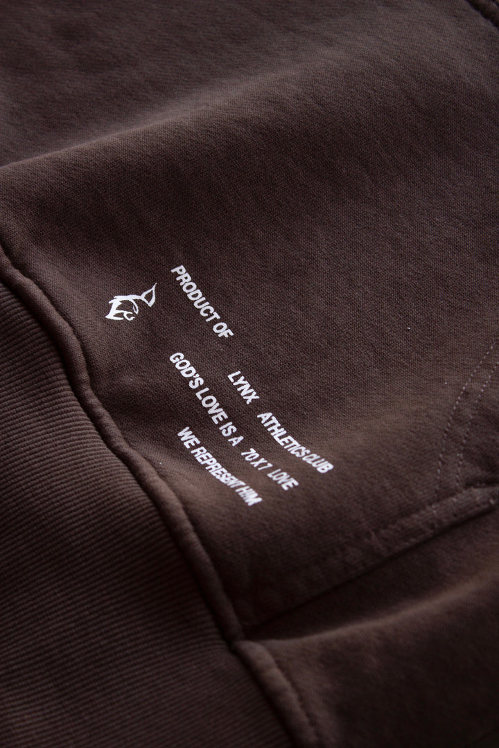 LOVE YOUR NEIGHBOR HOODIE IN BROWN (PRE-ORDER)