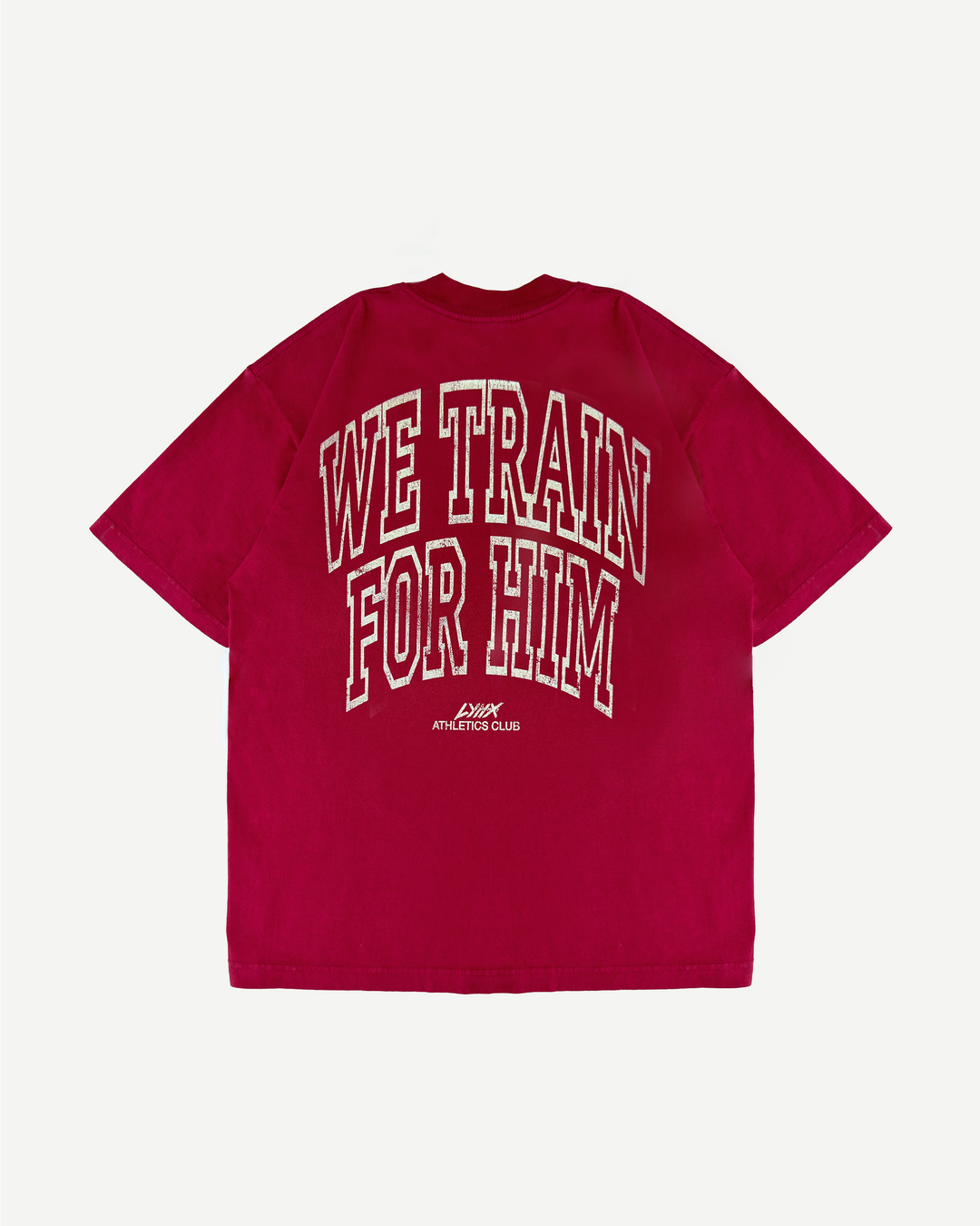 red we train for him tee photo