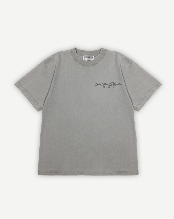 "Love Your Neighbor" Washed Tee - Gray