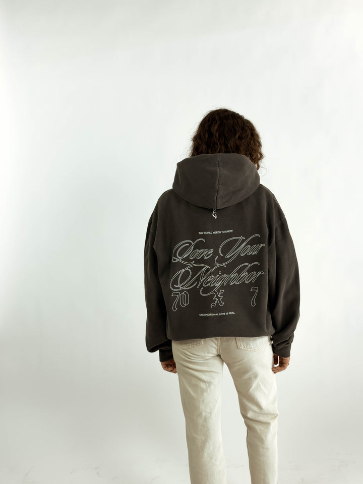 Love Your Neighbor Boxy Hoodie